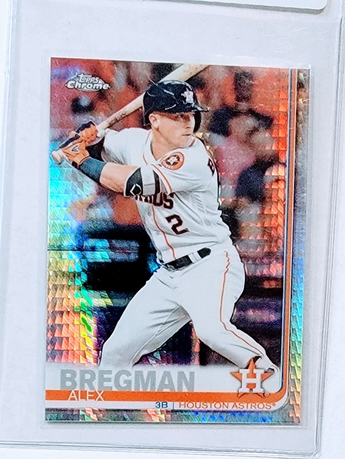 2019 Topps Chrome Alex Bregman Prism Refractor Baseball Trading Card TPTV simple Xclusive Collectibles