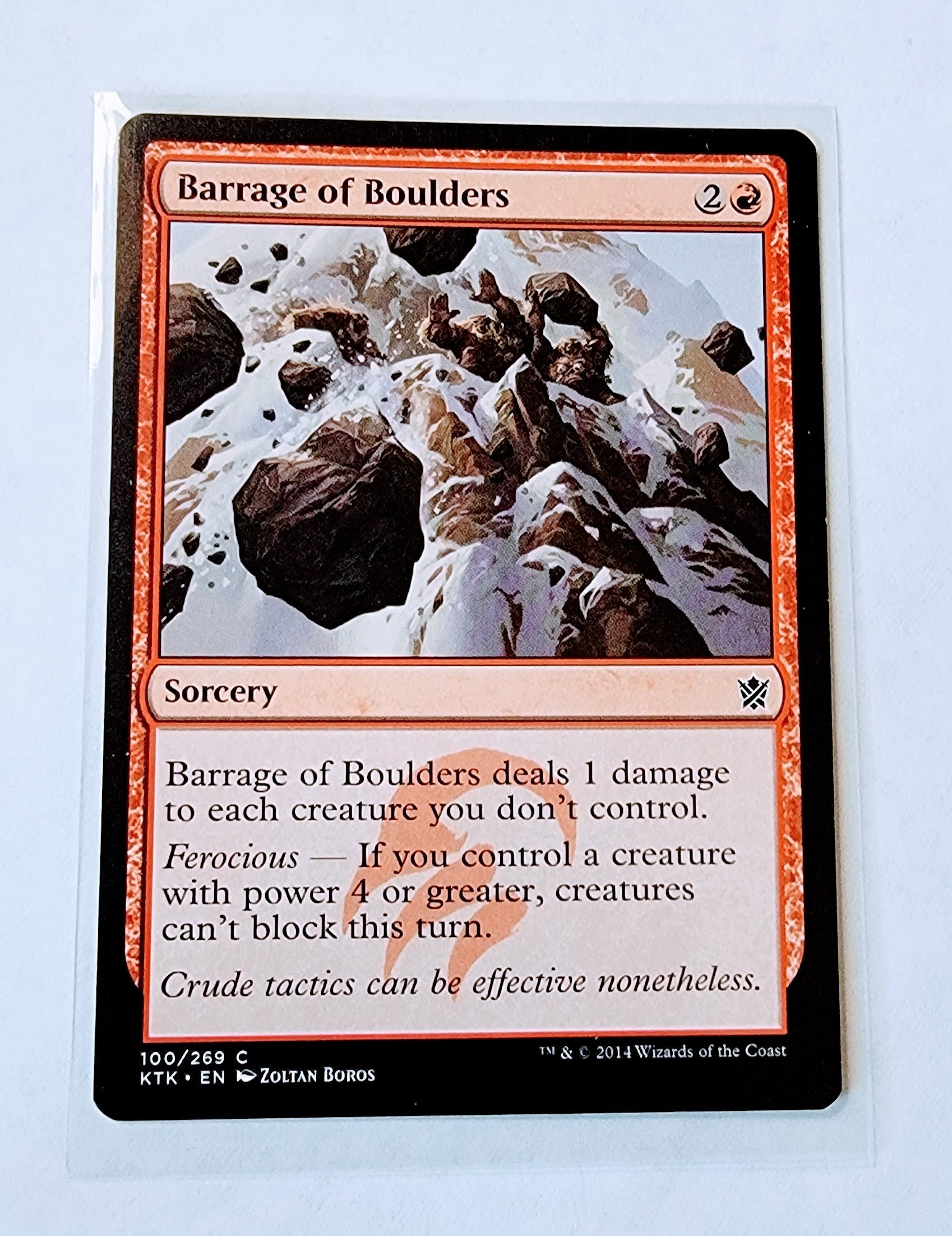 2014 Wizards of the Coast Magic: The Gathering - Barrage of Boulders Booster Card MCSC1 simple Xclusive Collectibles
