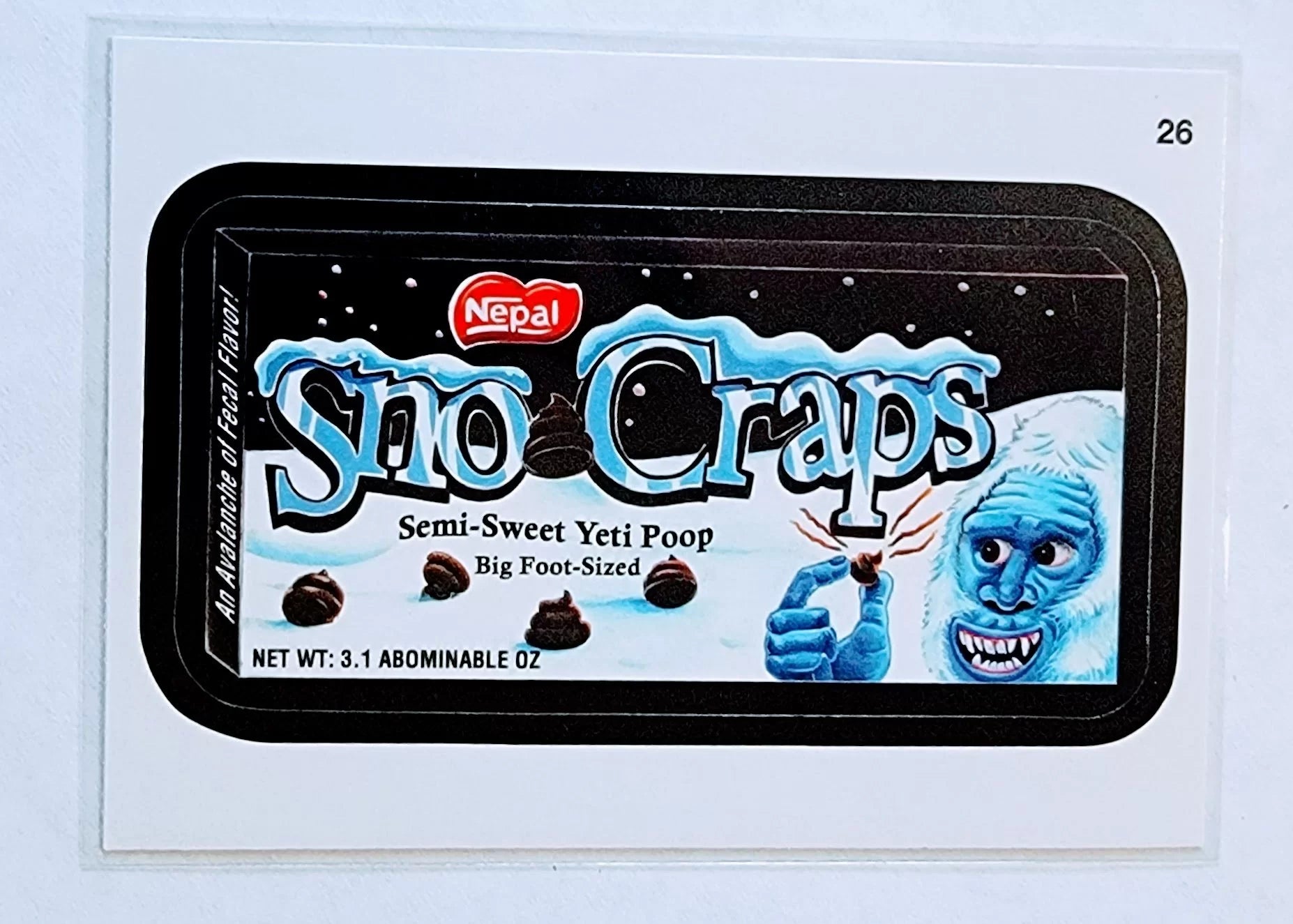 2013 Topps Wacky Packages Series 11 Sno Craps Sticker Trading Card MCSC1 simple Xclusive Collectibles   