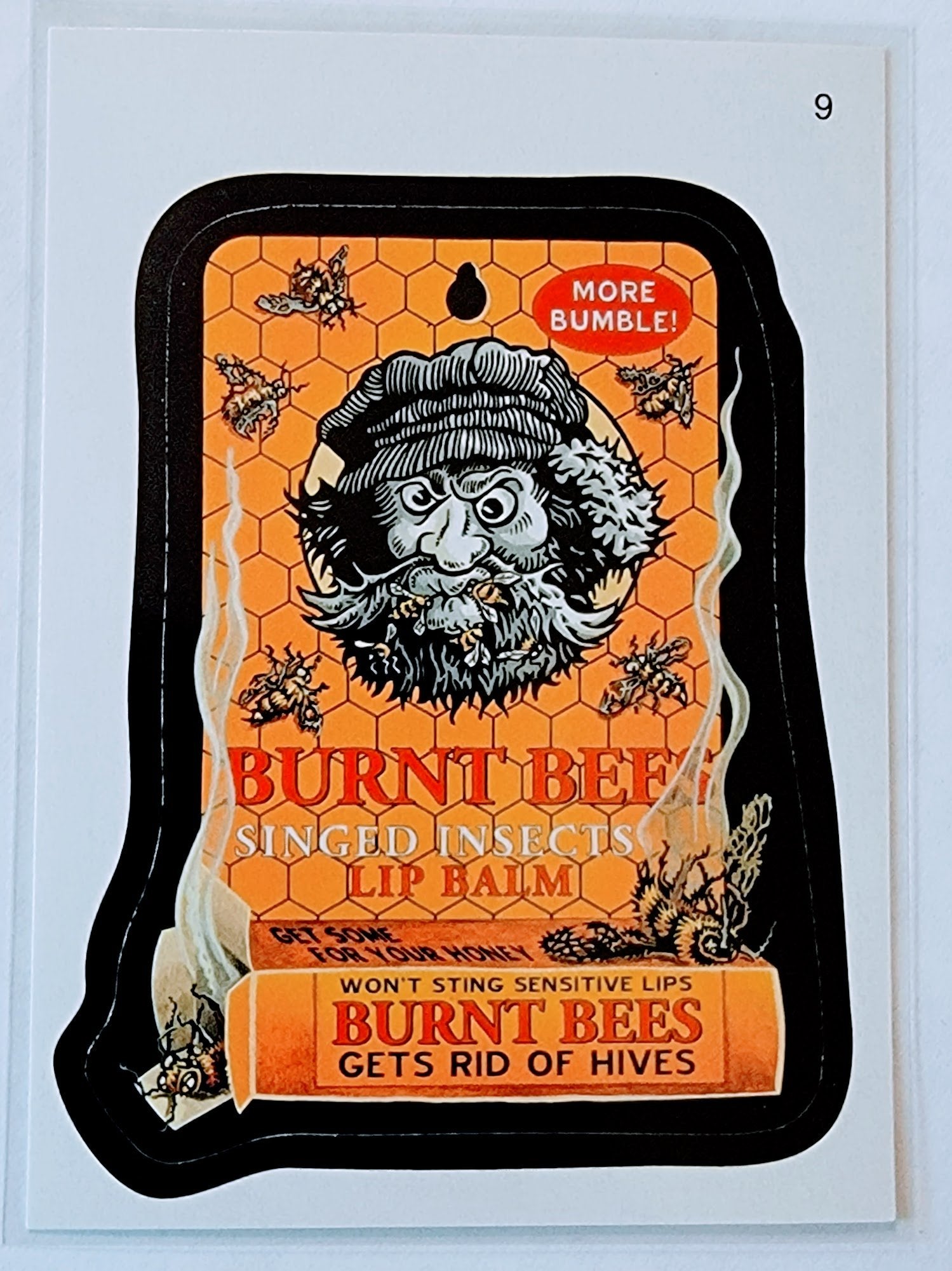 2010 Topps Wacky Packages All New Series 7 Burnt Bees #9 Sticker Trading Card MCSC1 simple Xclusive Collectibles   