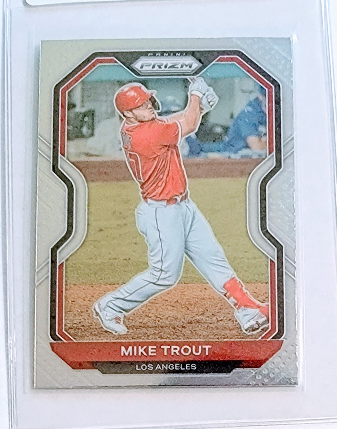 2021 Panini Prizm Baseball Tier II #173 Mike Trout Angels Baseball Trading Card TPTV simple Xclusive Collectibles