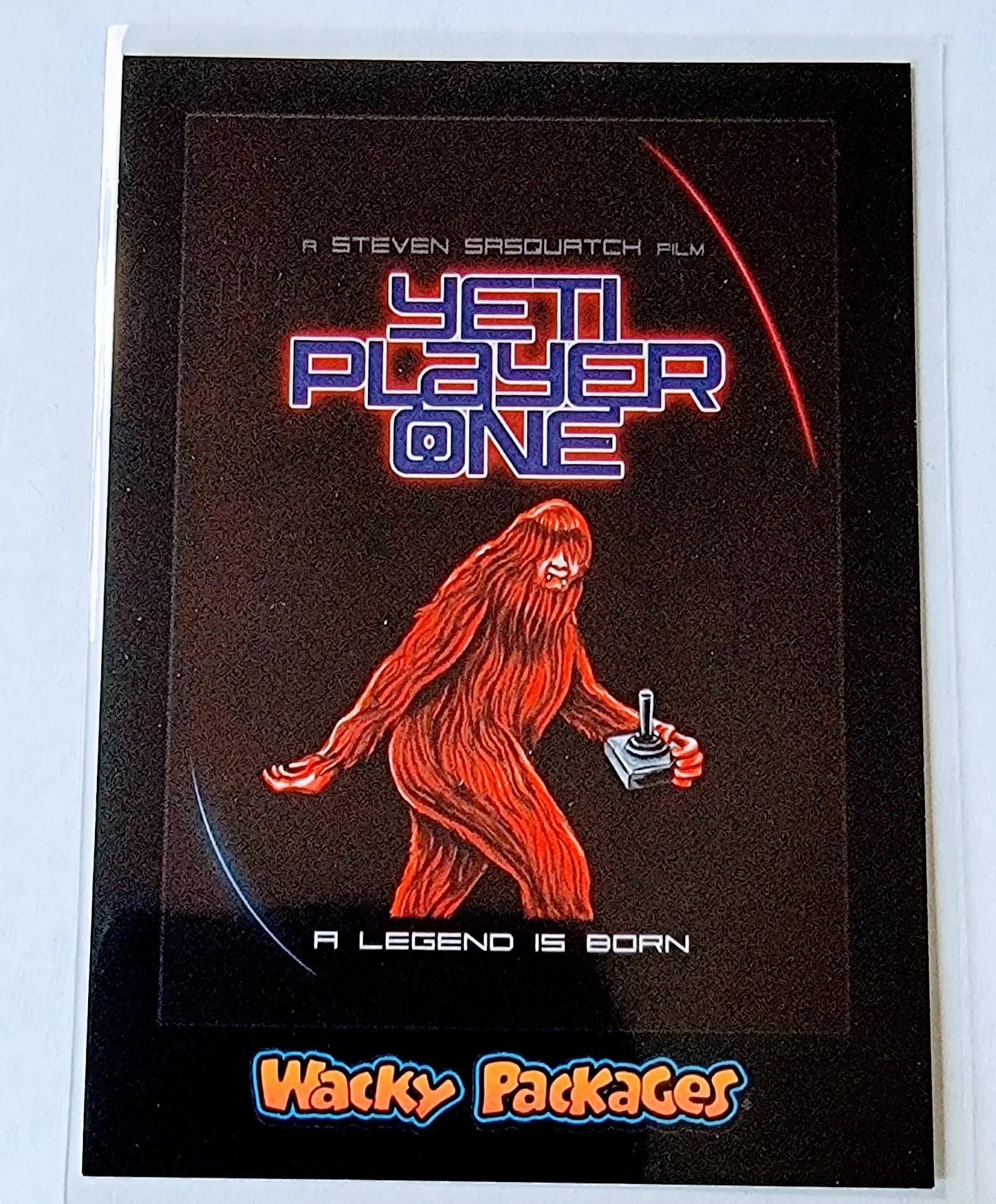 2018 Wacky Packages Go to the Movies Sci-Fi Film Yeti Player One sticker Trading Card MCSC1 simple Xclusive Collectibles   