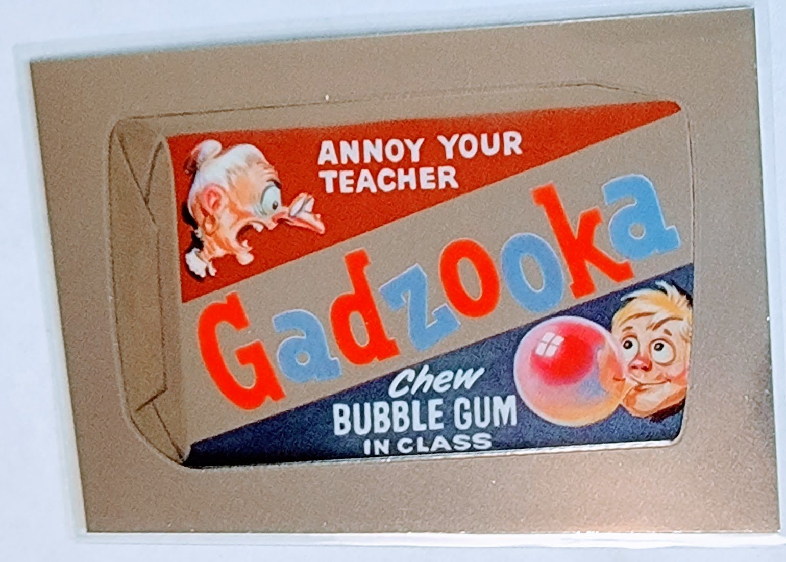 2014 Topps Wacky Packages Chrome Gadzooka Annoy Your Teacher Sticker Trading Card MCSC1 simple Xclusive Collectibles