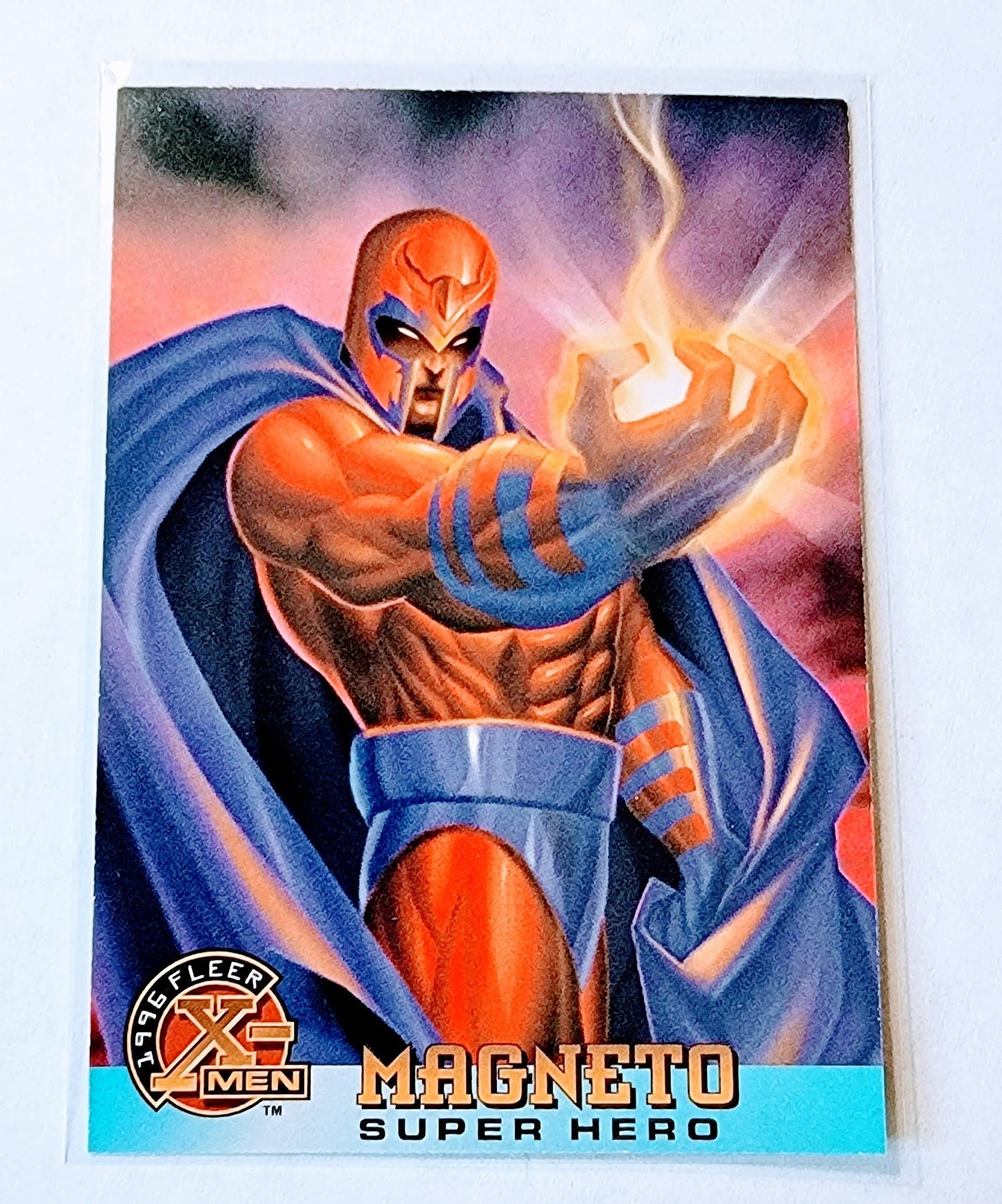 1996 Fleer X-Men Magneto Super Hero Marvel Trading Card MCSC1 simple Xclusive Collectibles