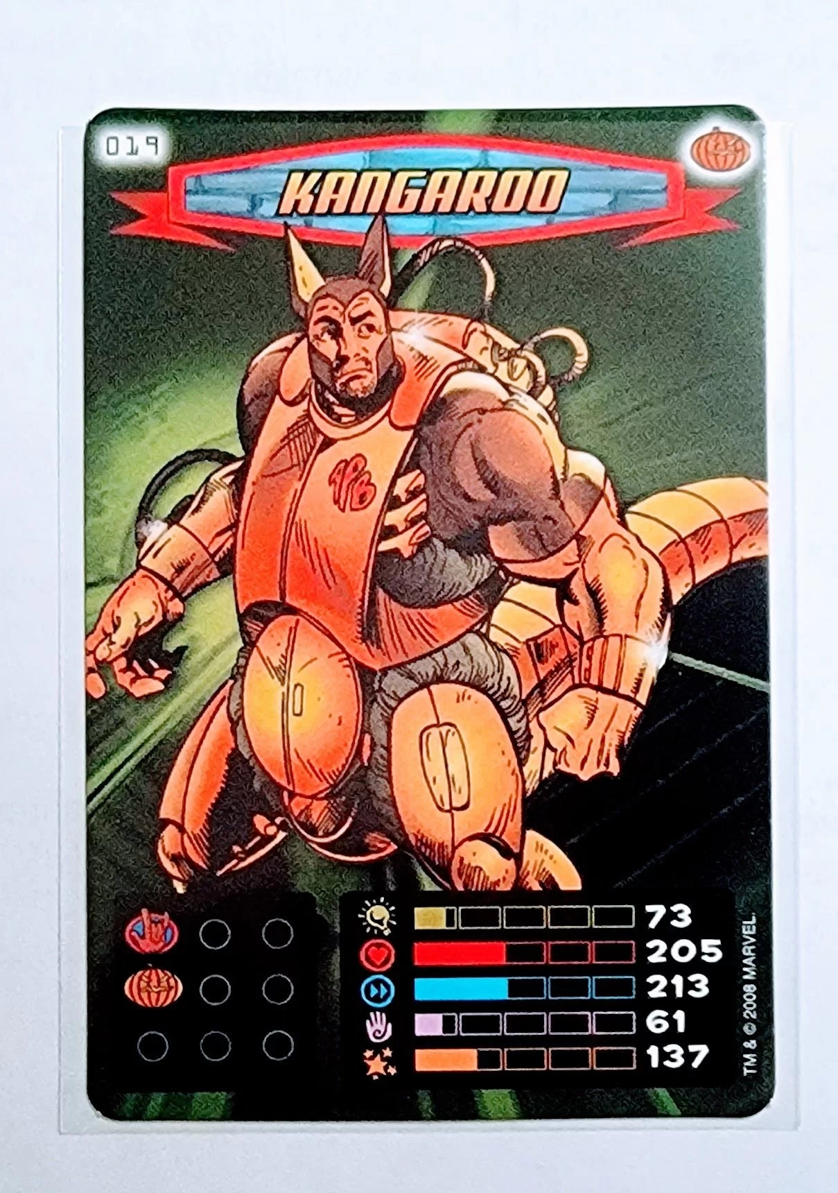 2008 Spiderman Heroes and Villains Kangaroo #19 Marvel Booster Trading Card UPTI simple Xclusive Collectibles