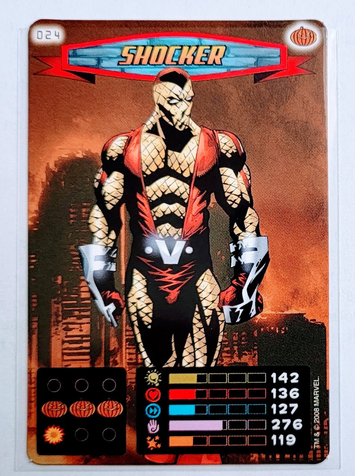 2008 Spiderman Heroes and Villains Shocker #24 Marvel Booster Trading Card UPTI simple Xclusive Collectibles