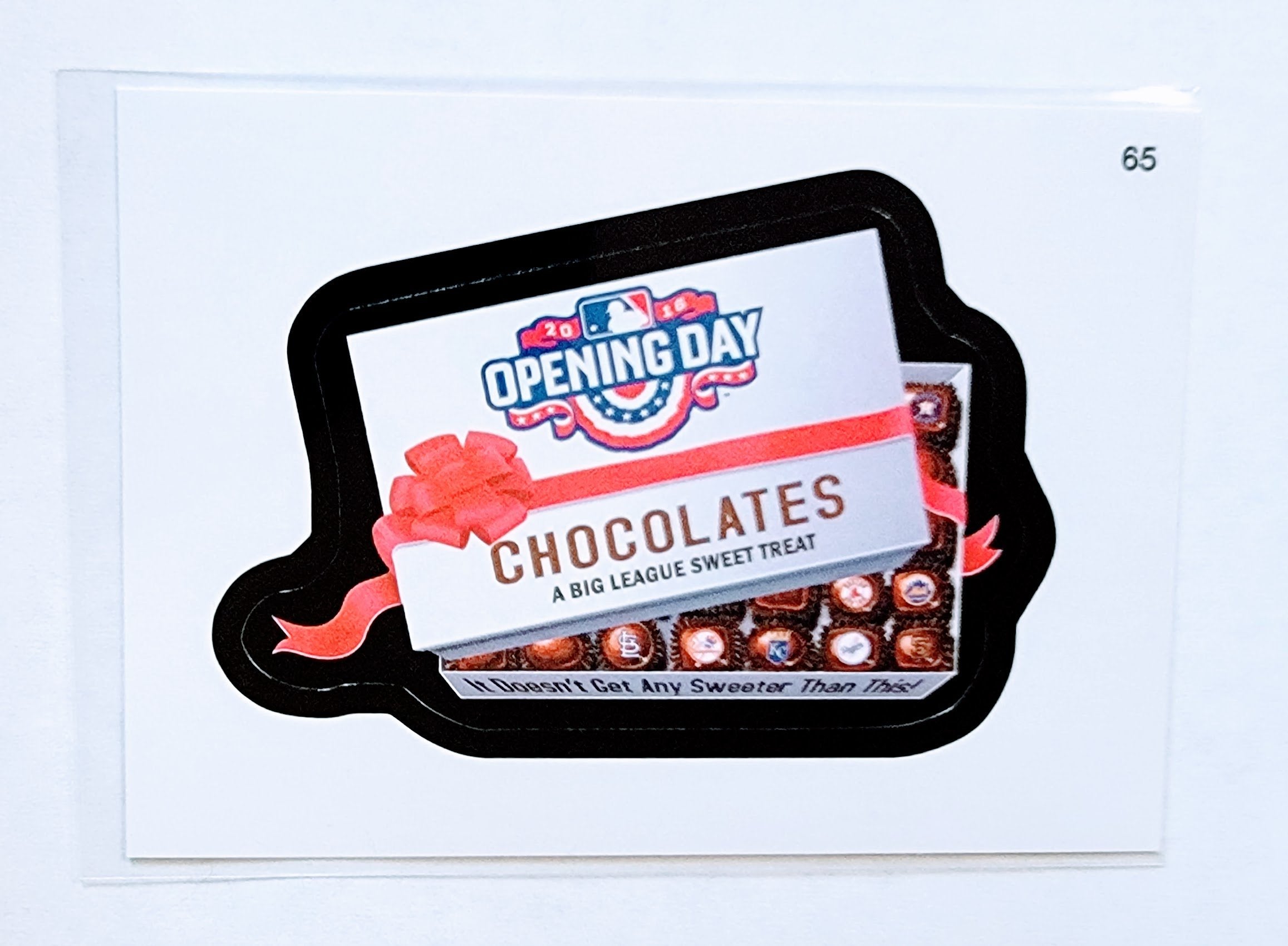 2016 Topps MLB Baseball Wacky Packages Opening Day Chocolates Sticker Trading Card MCSC1 simple Xclusive Collectibles