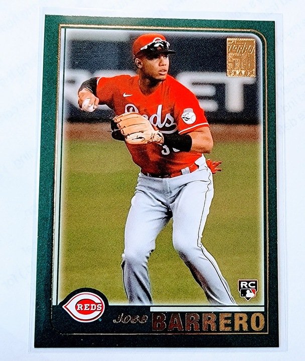 2021 Topps Archives Jose Barrero 2001 Rookie Baseball Trading Card SMCB1 simple Xclusive Collectibles