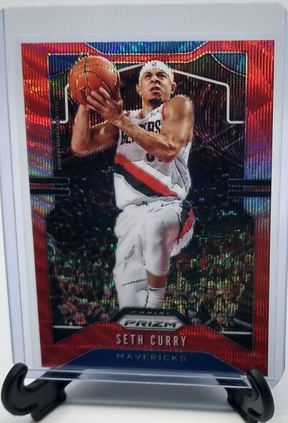 2019-20 Panini Prizm Seth Curry Red Wave Refractor Basketball Card simple Xclusive Collectibles
