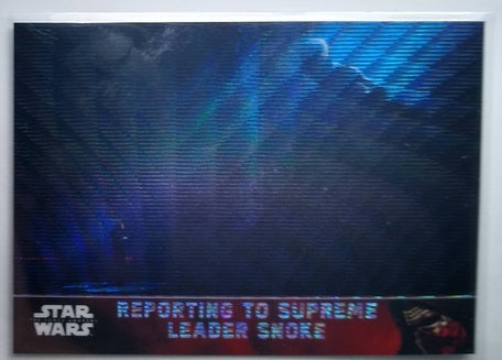 2016 Topps Star Wars Chrome The Force Awakens Reporting to Supreme Leader Snoke Refractor Trading Card simple Xclusive Collectibles