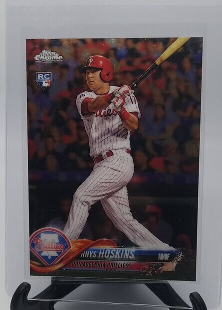 2018 Topps Chrome Rhys Hoskins Rookie Baseball Card simple Xclusive Collectibles