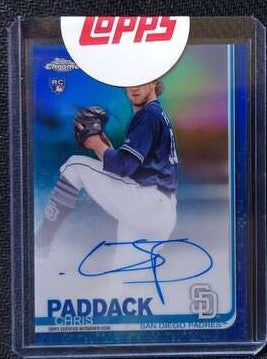 Chris Paddack Baseball Cards & Collectibles for Sale