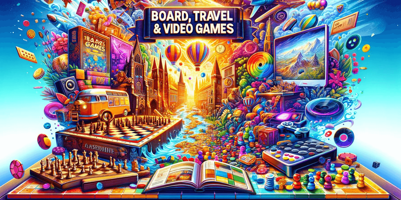 Board, Travel, and Video Games