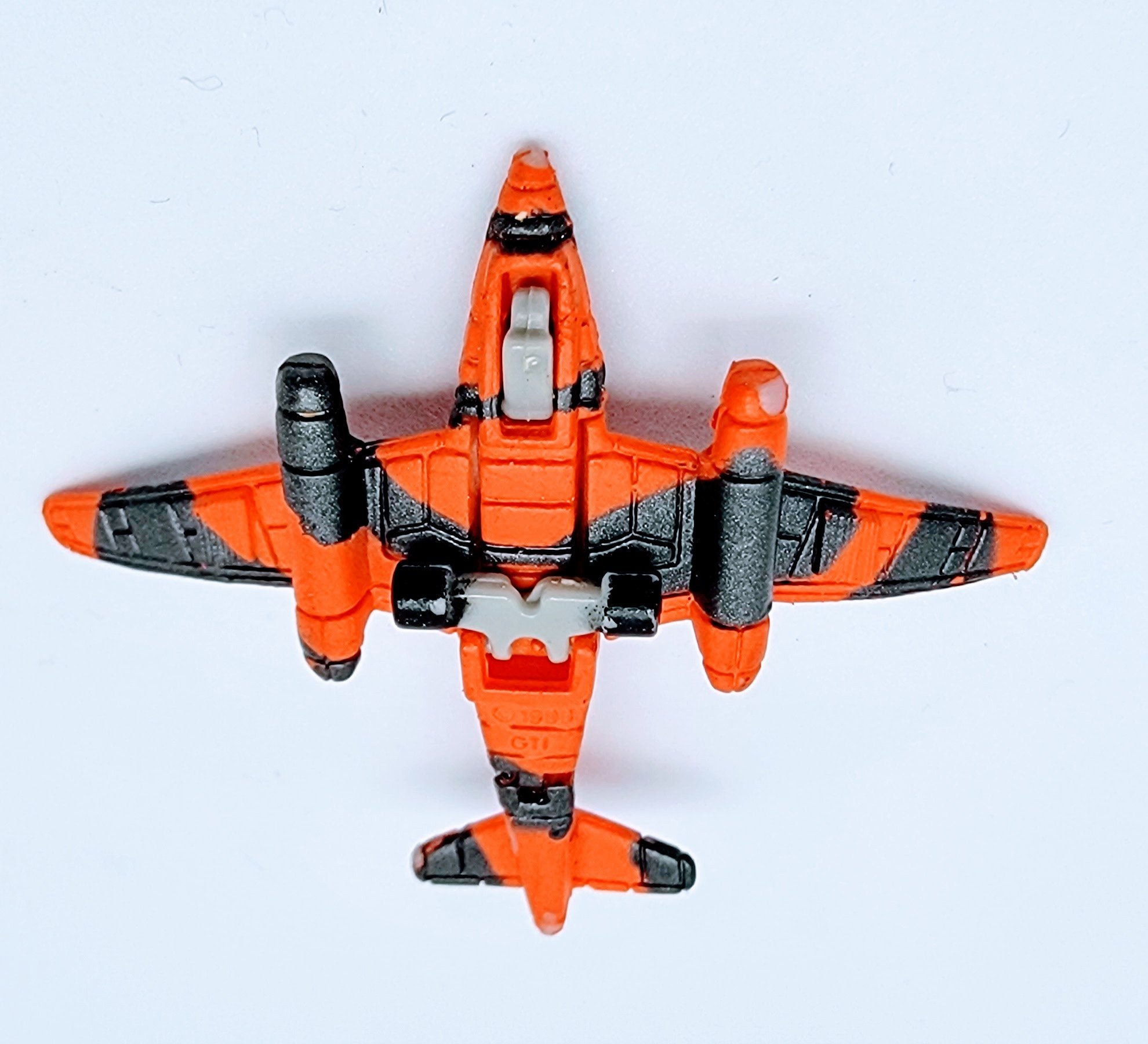 Micro Machines Military ME-262 Orange Camo Miniature Toy MMPB1-1 simple Xclusive Collectibles   