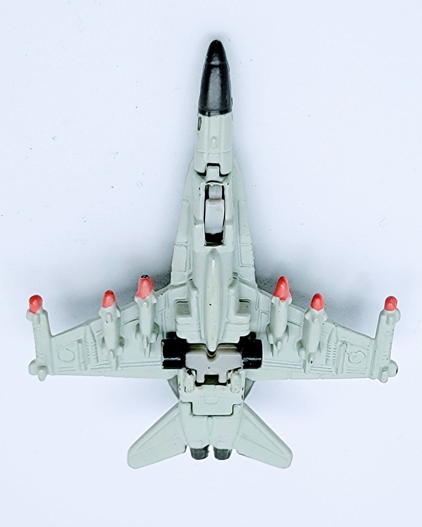 Micro Machines Military FA-18 Hornet Jet Fighter With Dark Green Camo Miniature Toy MMLB1-2 simple Xclusive Collectibles   
