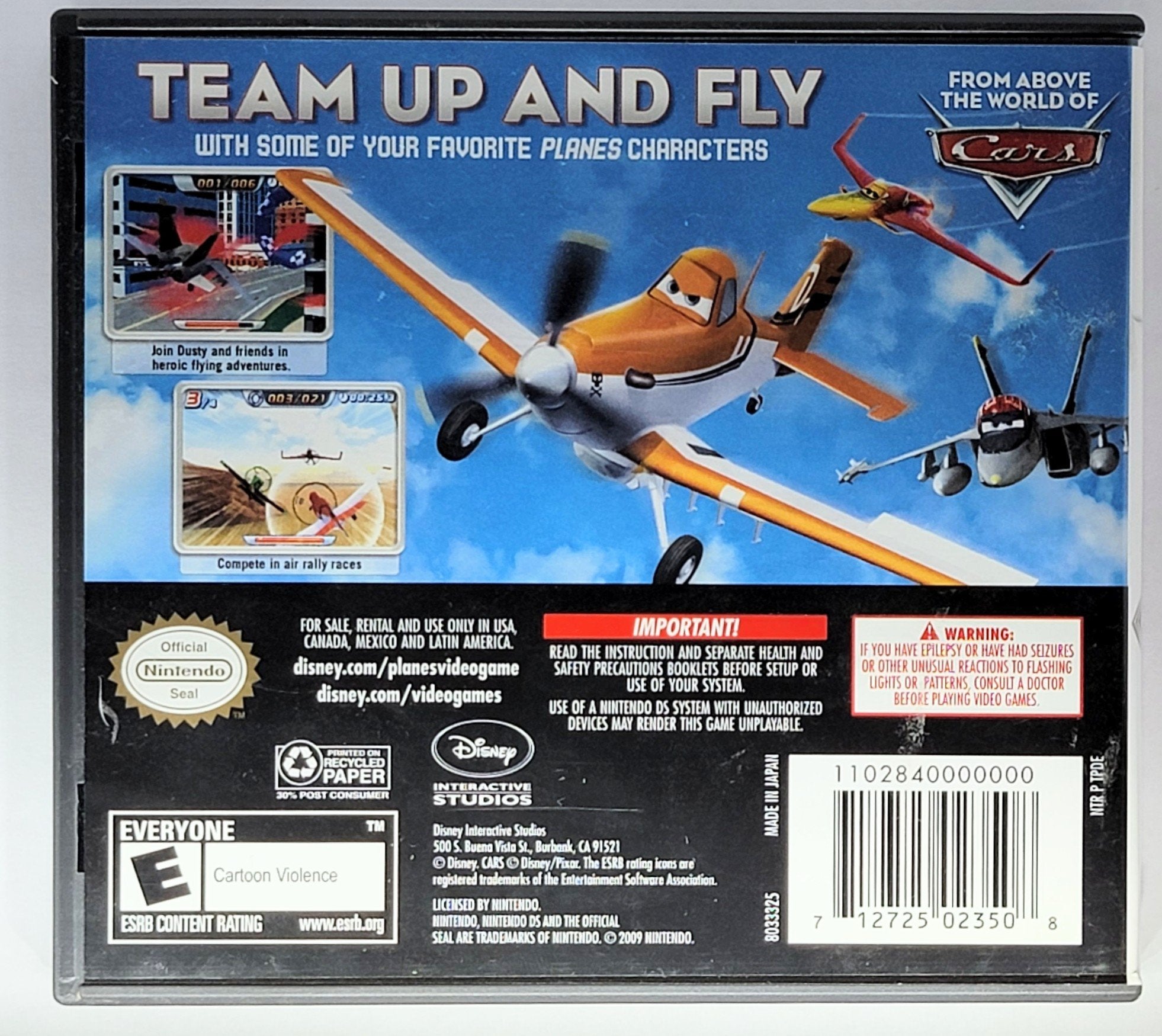 Disney Planes (Nintendo DS) Video Game: Soar to New Heights!  Xclusive Collectibles   , 712725023508
