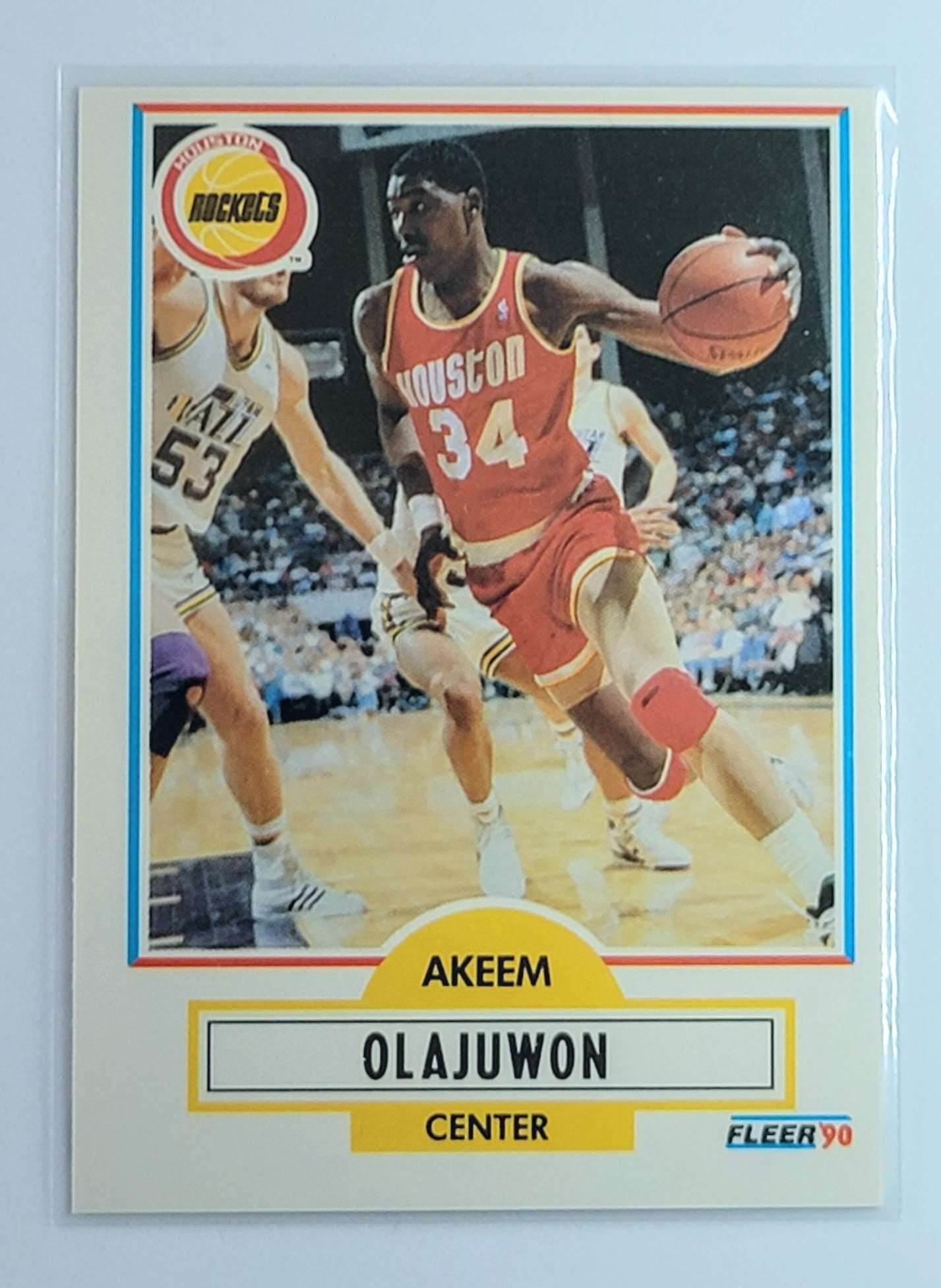1990 Fleer Akeem Olajuwon   Basketball Card  TH13C simple Xclusive Collectibles   
