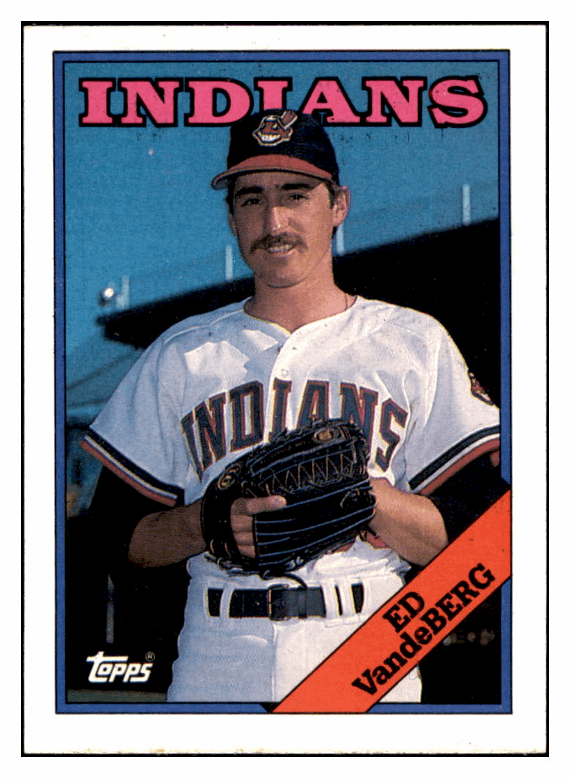 1988 Topps Ed Vande Berg Cleveland Indians #421 Baseball card   BMB1B simple Xclusive Collectibles   