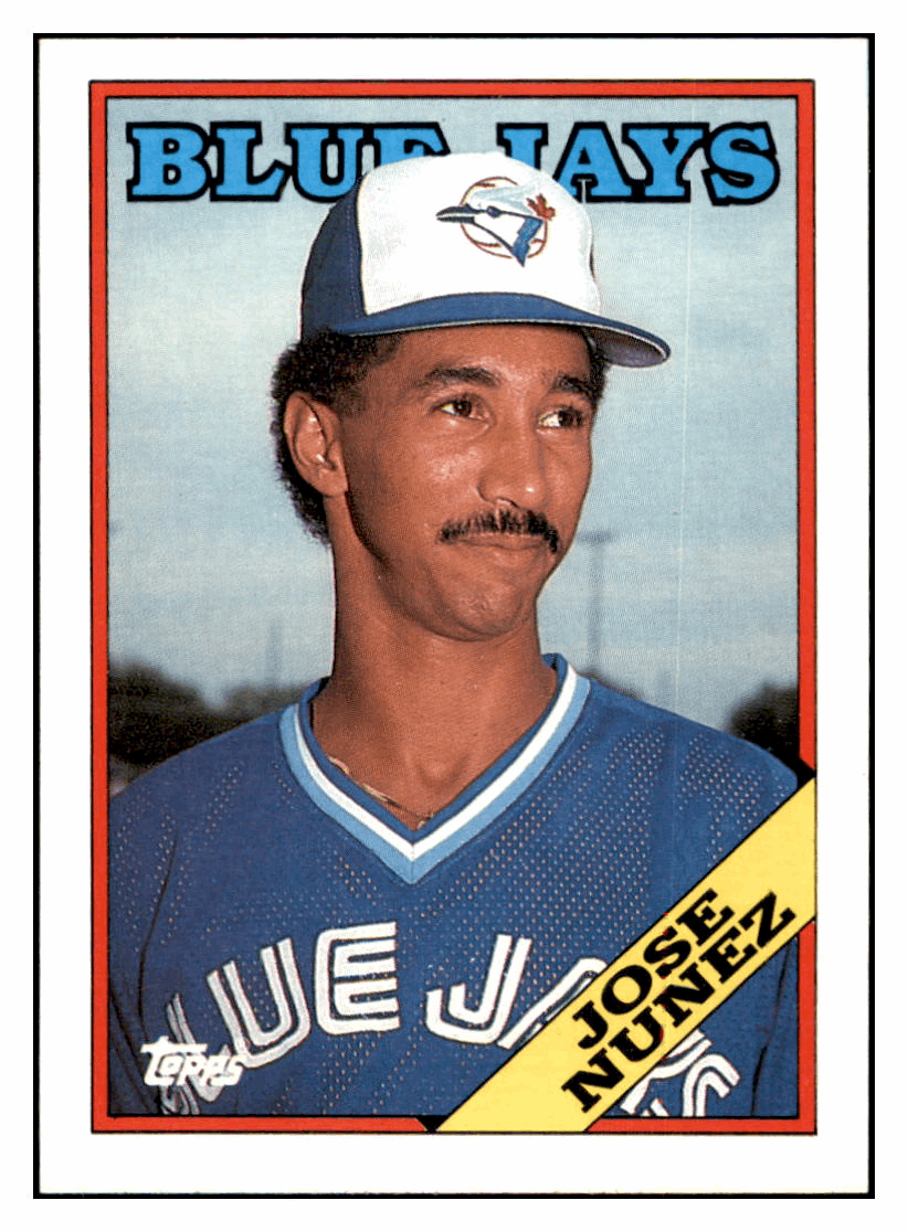1988 Topps Jose Nunez Toronto Blue Jays #28 Baseball card   BMB1B simple Xclusive Collectibles   