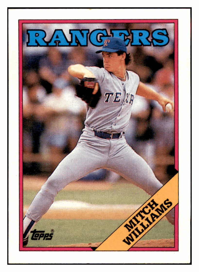 1988 Topps Mitch Williams Texas Rangers #26 Baseball card BMB1B simple Xclusive Collectibles   