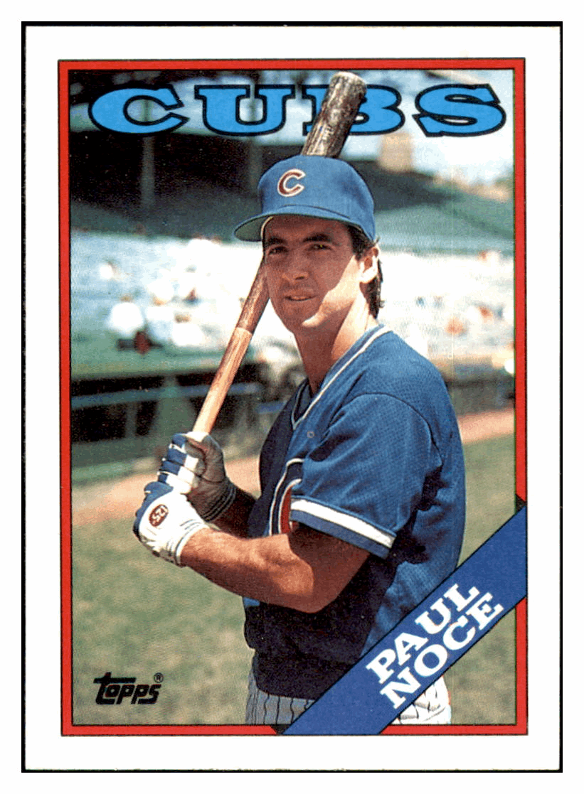 1988 Topps Paul Noce    Chicago Cubs #542 Baseball card   BMB1B simple Xclusive Collectibles   