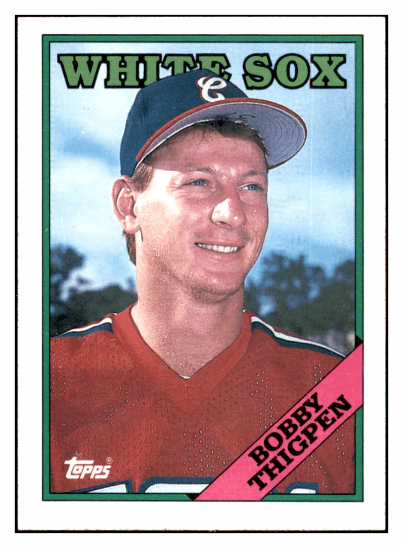 1988 Topps Bobby Thigpen    Chicago White Sox #613 Baseball card   BMB1B simple Xclusive Collectibles   