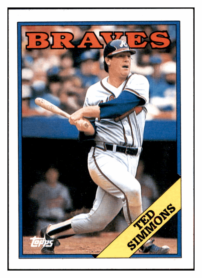 1988 Topps Ted Simmons Atlanta Braves #791 Baseball card   BMB1B simple Xclusive Collectibles   