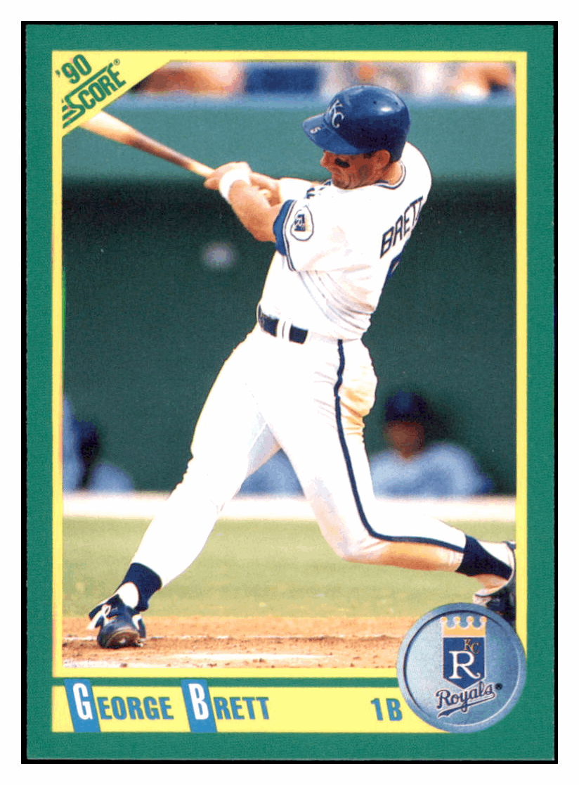 1990 Score George Brett    Kansas City Royals Baseball Card GMMGC_1a simple Xclusive Collectibles   