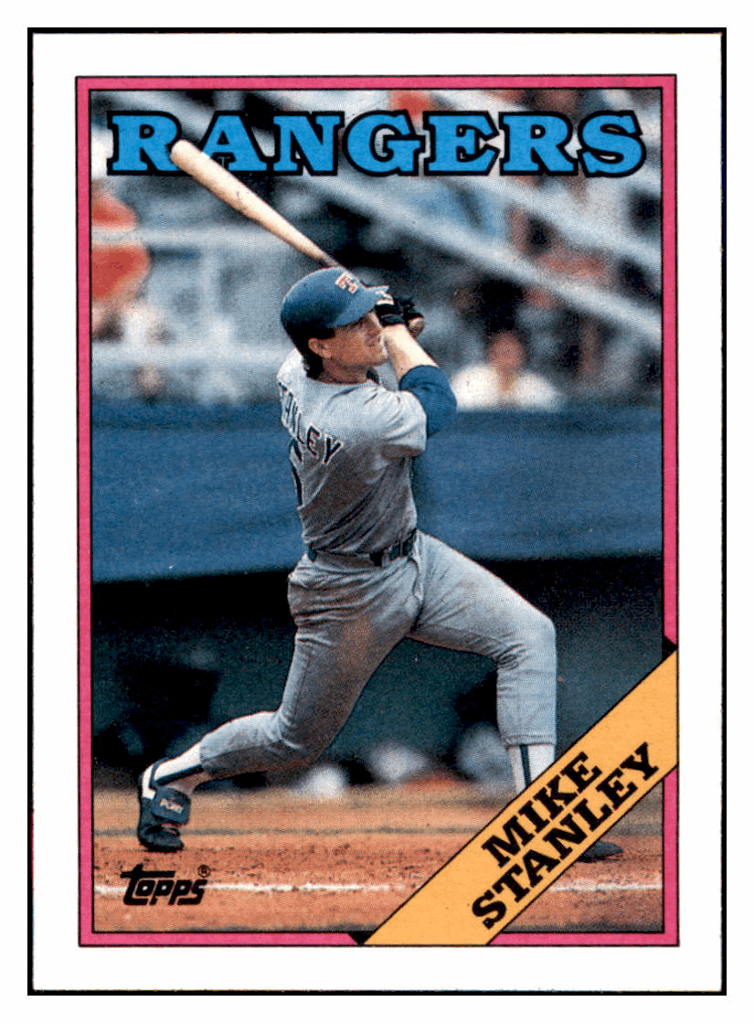 1988 Topps Mike Stanley   Texas Rangers Baseball Card GMMGD simple Xclusive Collectibles   