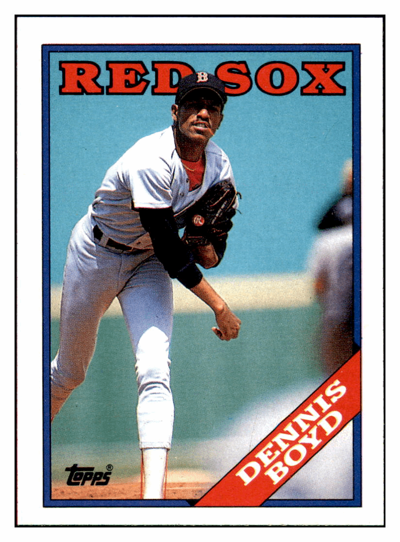1988 Topps Dennis Boyd   Boston Red Sox Baseball Card GMMGD simple Xclusive Collectibles   