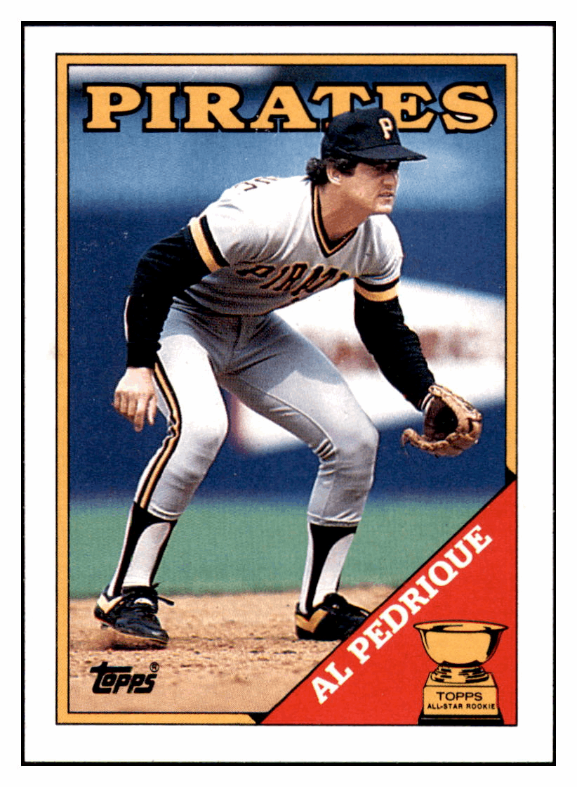 1988 Topps Al Pedrique   ASR Pittsburgh Pirates Baseball Card GMMGD simple Xclusive Collectibles   