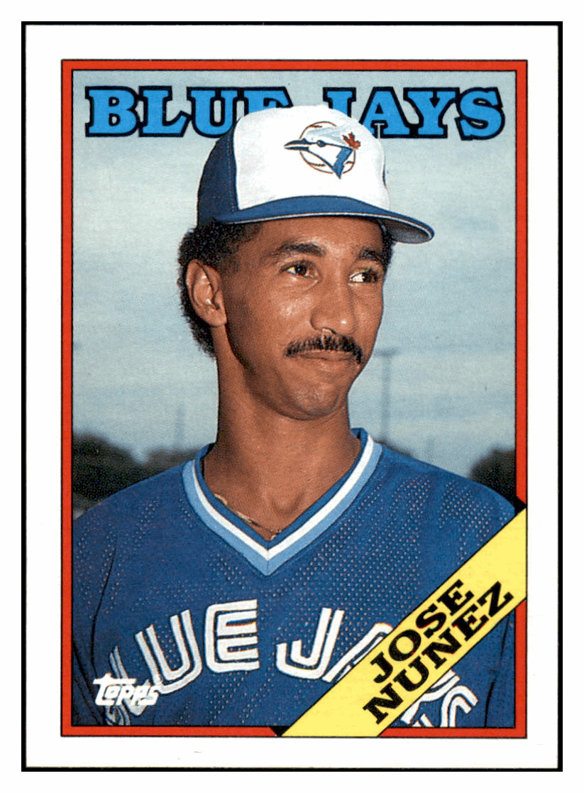 1988 Topps Jose Nunez   RC Toronto Blue Jays Baseball Card GMMGD simple Xclusive Collectibles   