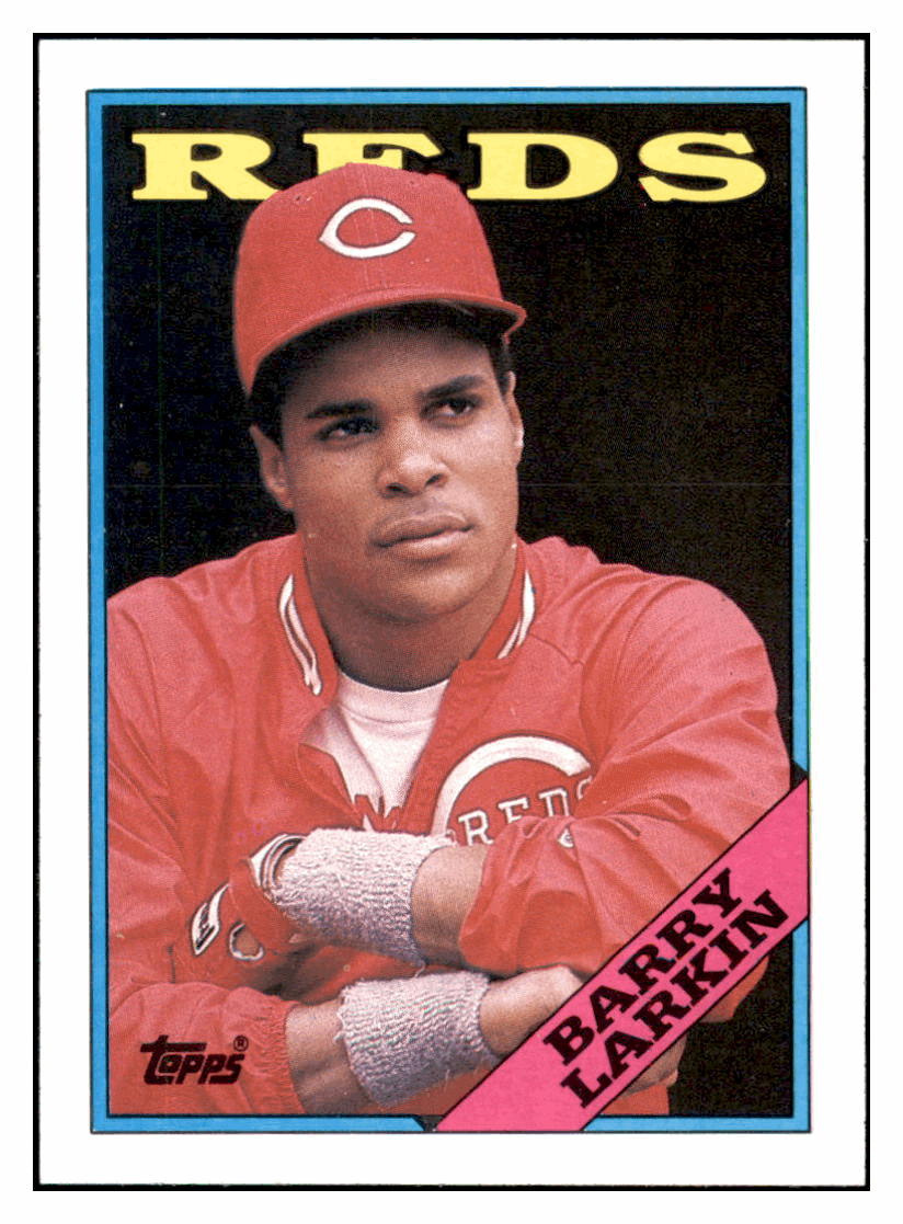 1988 Topps Barry Larkin Cincinnati Reds Baseball Card: Reds Legend 1988 Topps Barry Larkin Cincinnati Reds Baseball Card: Reds Legend