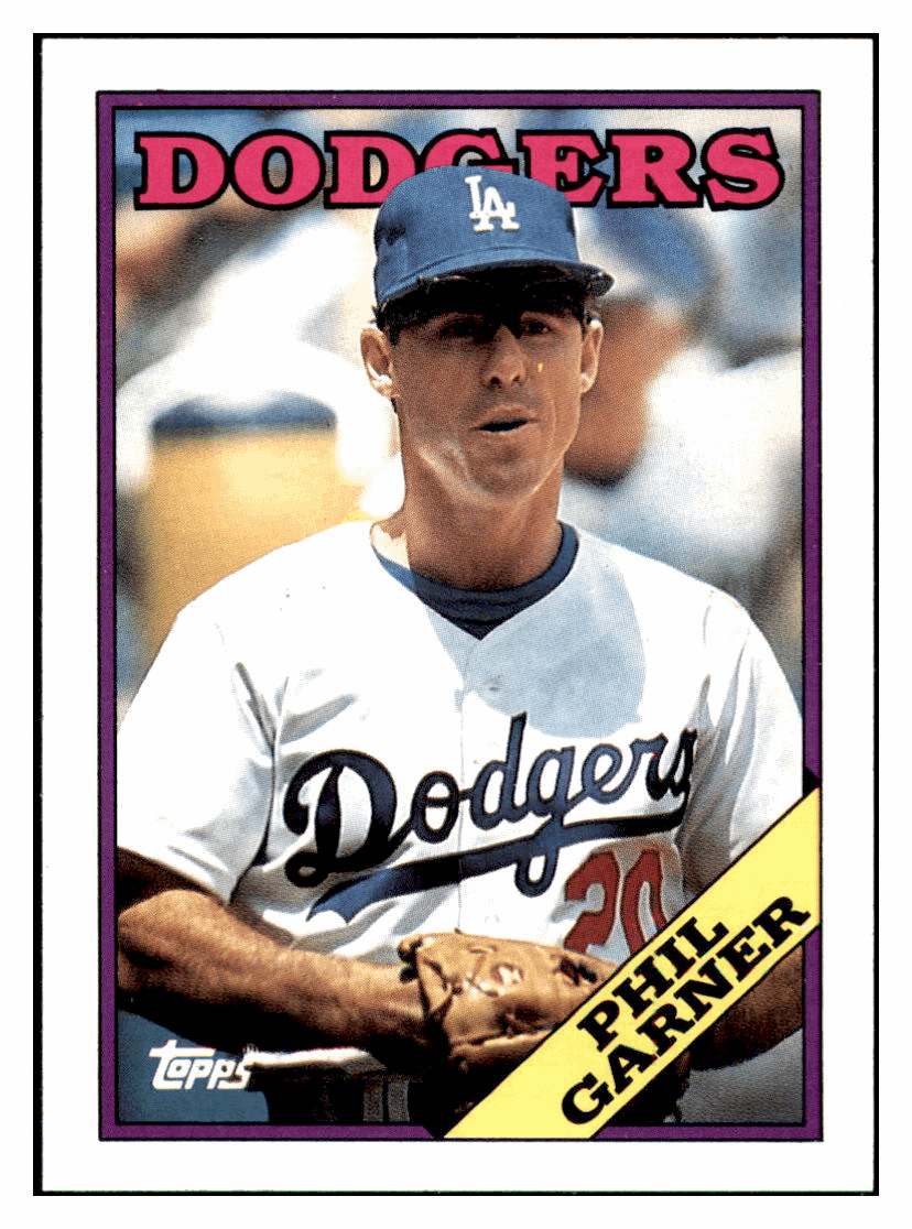 1988 Topps Phil Garner   Los Angeles Dodgers Baseball Card GMMGD simple Xclusive Collectibles   