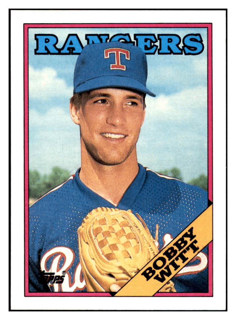 1988 Topps Bobby Witt   Texas Rangers Baseball Card GMMGD simple Xclusive Collectibles   