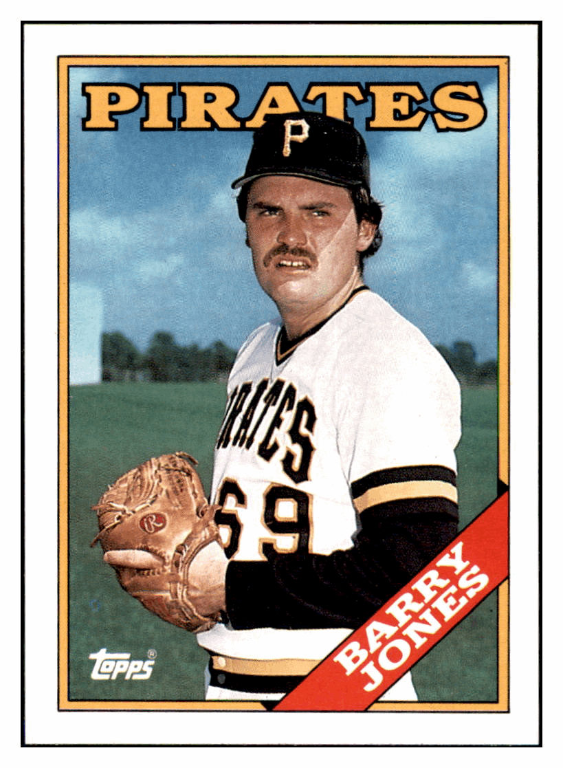 1988 Topps Barry Jones   Pittsburgh Pirates Baseball Card GMMGD_1a simple Xclusive Collectibles   