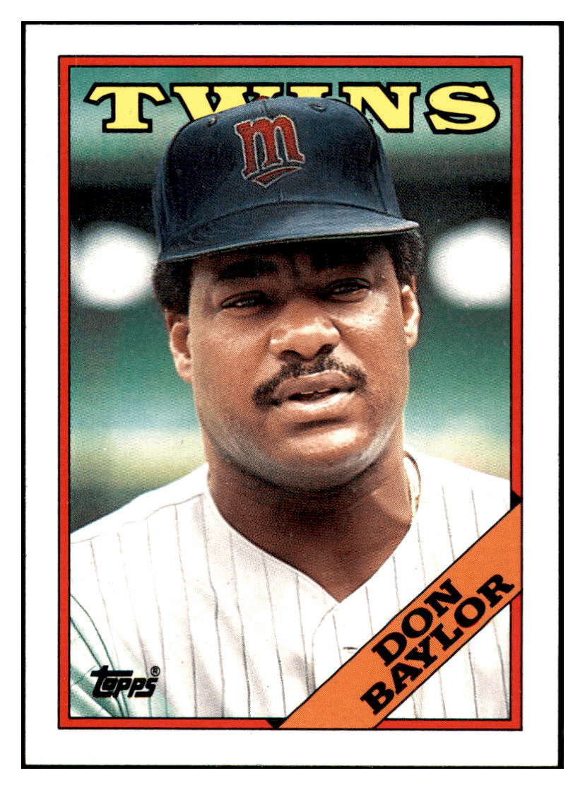 1988 Topps Don Baylor   Minnesota Twins Baseball Card GMMGD_1a simple Xclusive Collectibles   