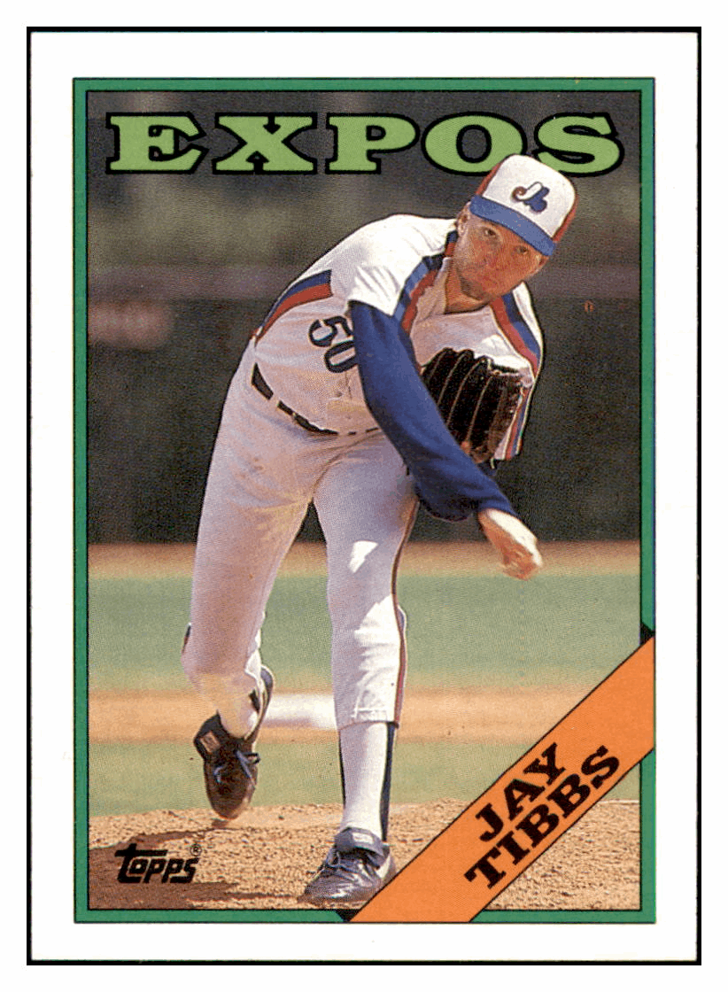 1988 Topps Jay Tibbs   Montreal Expos Baseball Card GMMGD_1a simple Xclusive Collectibles   