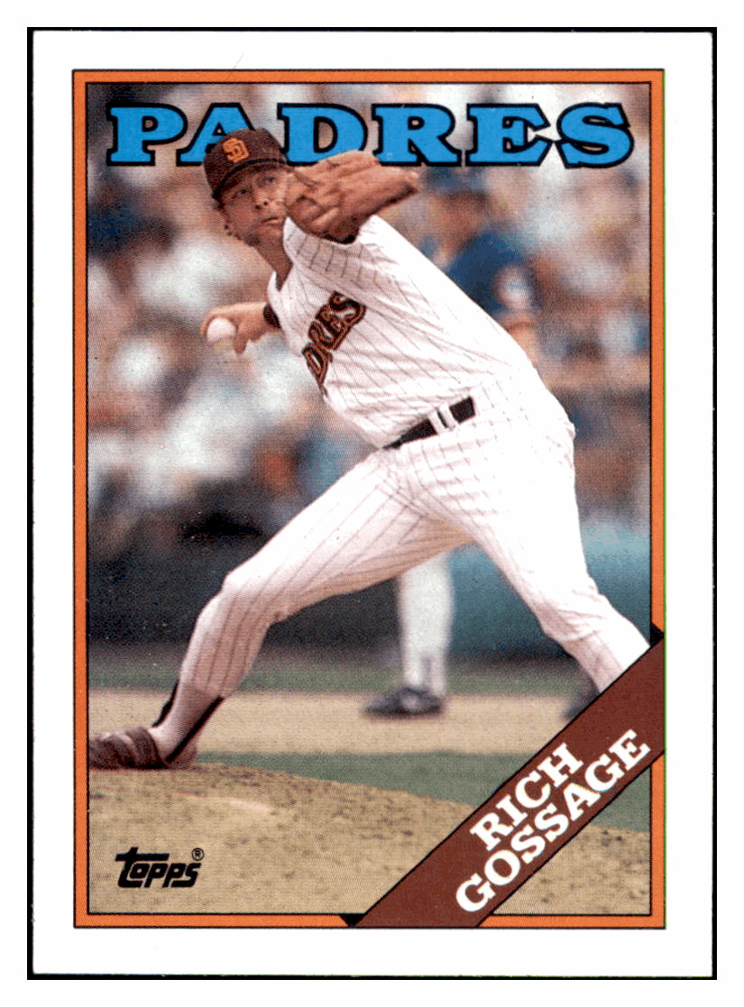 1988 Topps Rich Gossage   San Diego Padres Baseball Card GMMGD simple Xclusive Collectibles   