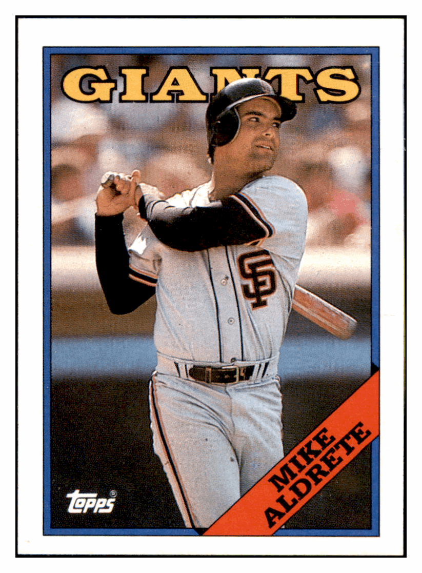 1988 Topps Mike Aldrete   San Francisco Giants Baseball Card GMMGD simple Xclusive Collectibles   