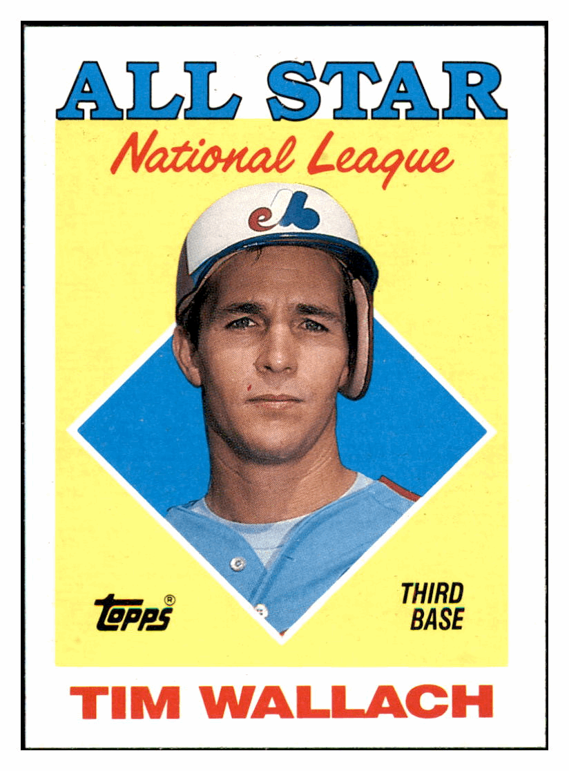 1988 Topps Tim Wallach   AS, LL Montreal Expos Baseball Card GMMGD simple Xclusive Collectibles   