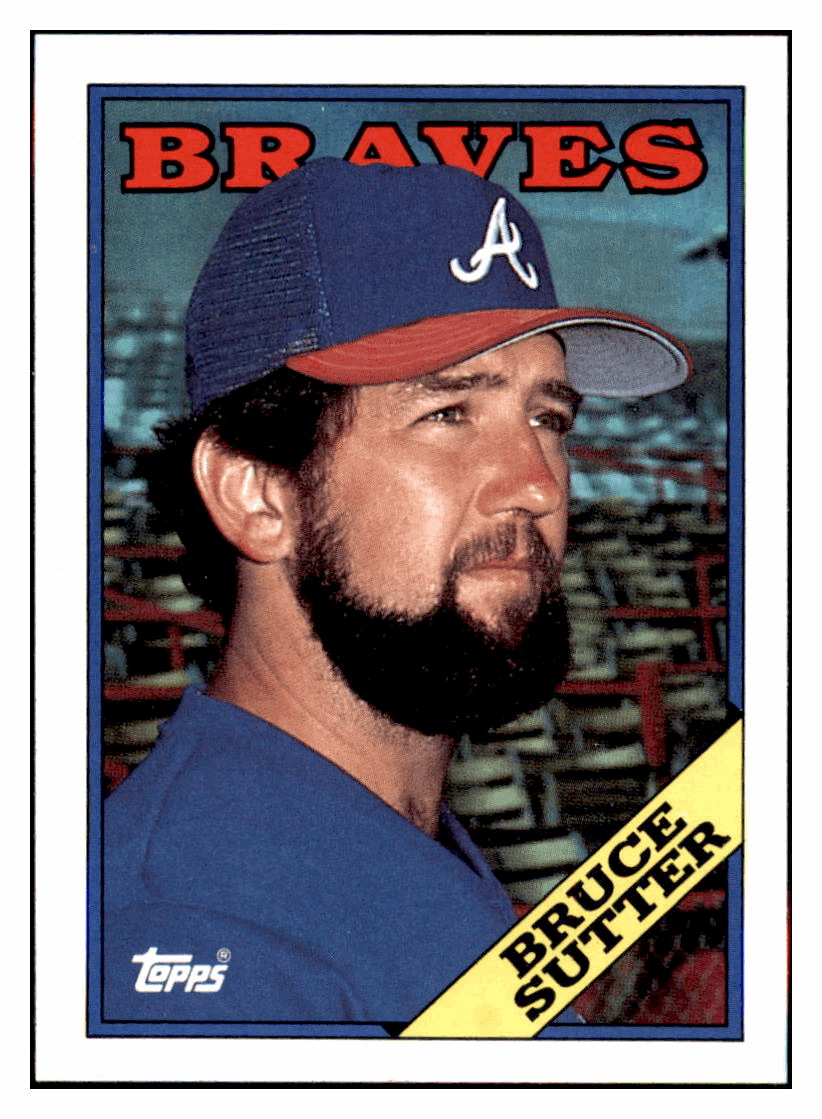 1988 Topps Bruce Sutter   Atlanta Braves Baseball Card GMMGD simple Xclusive Collectibles   