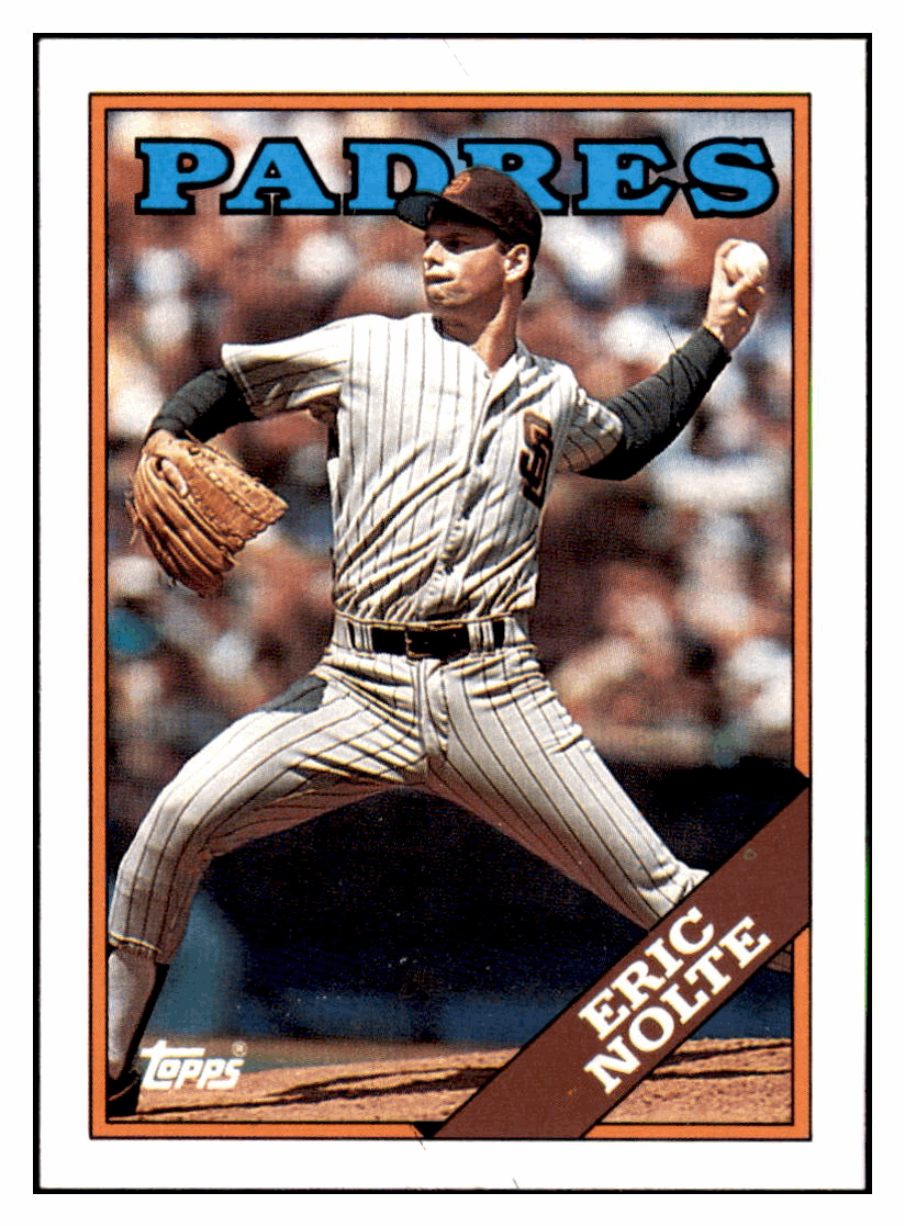 1988 Topps Eric Nolte   RC San Diego Padres Baseball Card GMMGD simple Xclusive Collectibles   