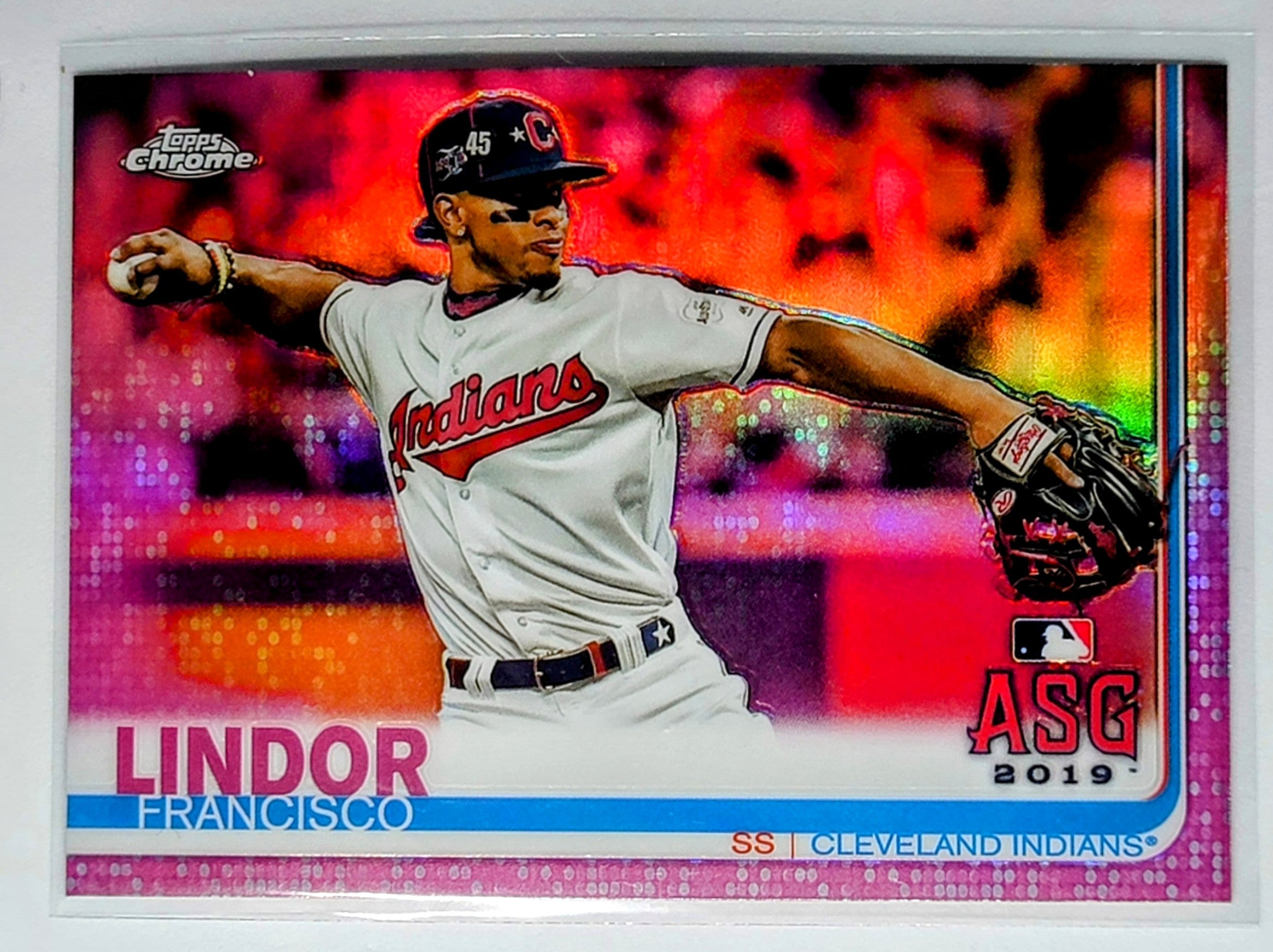 2019 Topps Chrome Update
  Edition Francisco Lindor   ASG
  Cleveland Indians Baseball Card  TH1CB simple Xclusive Collectibles   