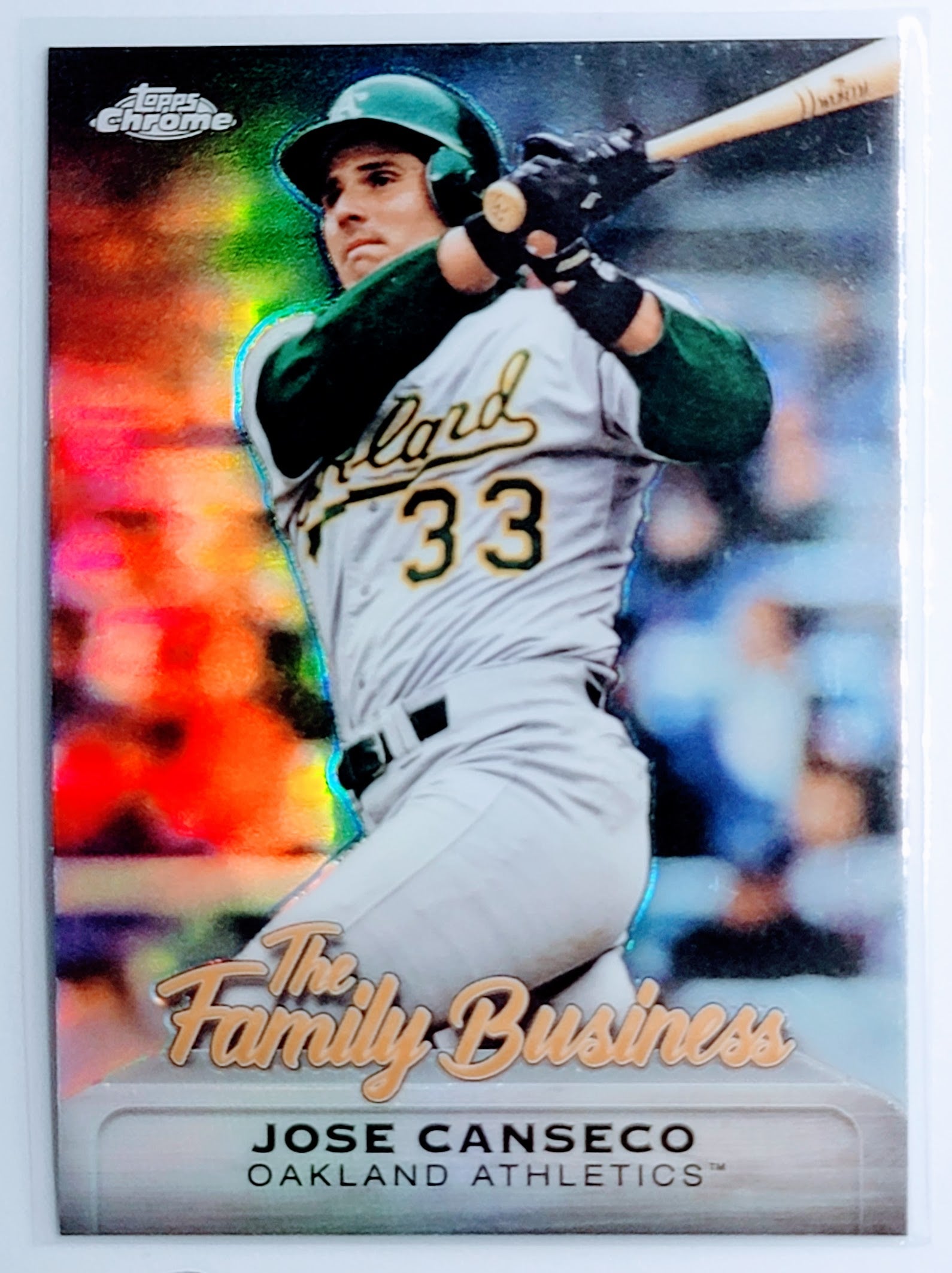 2019 Topps Chrome Update
  Edition Jose Canseco The Family Business 
  Oakland Athletics Baseball Card 
  TH1CB simple Xclusive Collectibles   