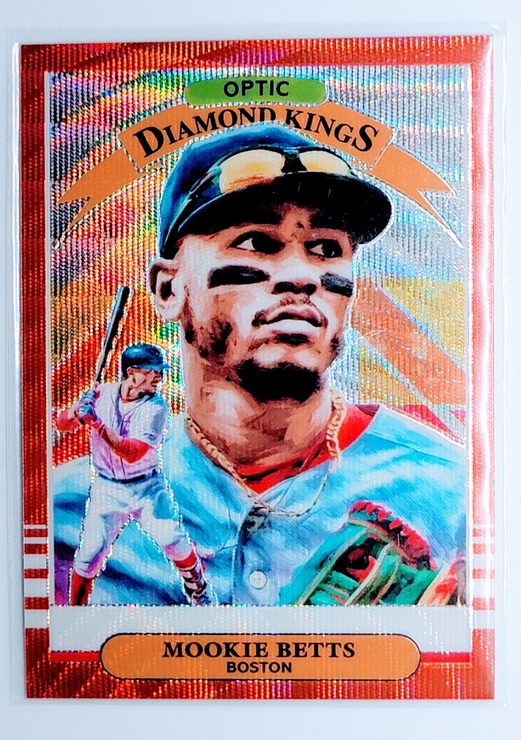 2019 Donruss Optic Mookie
  Betts Lime Green  Boston Red Sox
  Baseball Card  TH1CB simple Xclusive Collectibles   