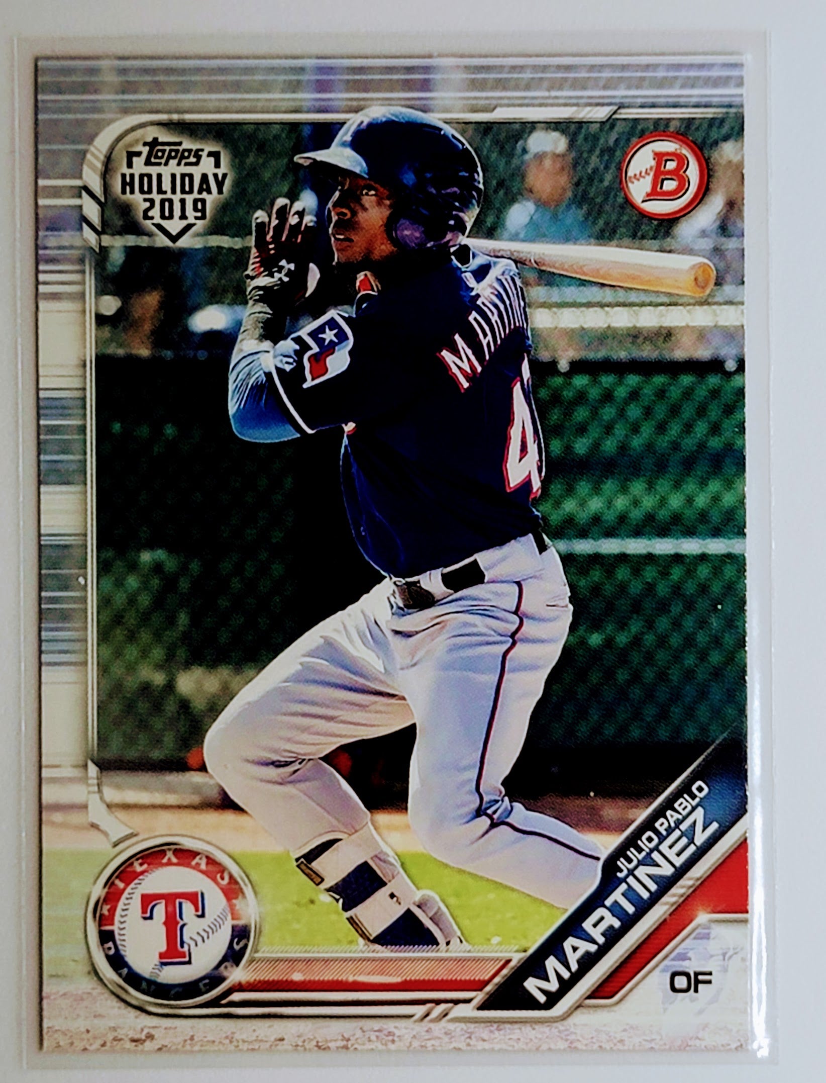 2019 Topps Bowman Holiday
  Julio Pablo Martinez   Texas Rangers
  Baseball Card  TH1CB simple Xclusive Collectibles   