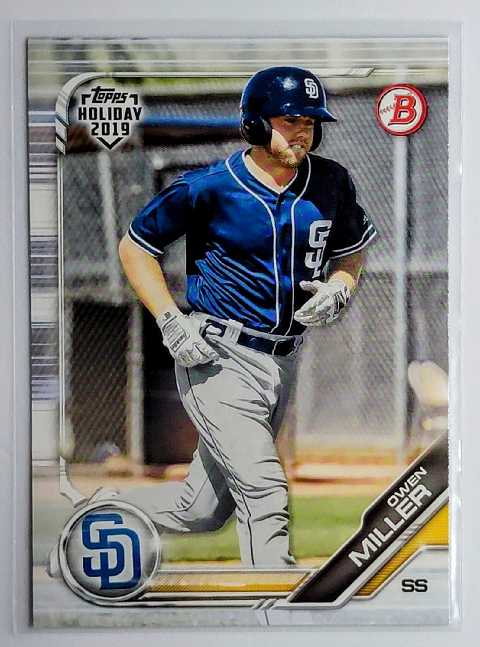 2019 Topps Bowman Holiday Owen
  Miller   San Diego Padres Baseball
  Card  TH1CB simple Xclusive Collectibles   