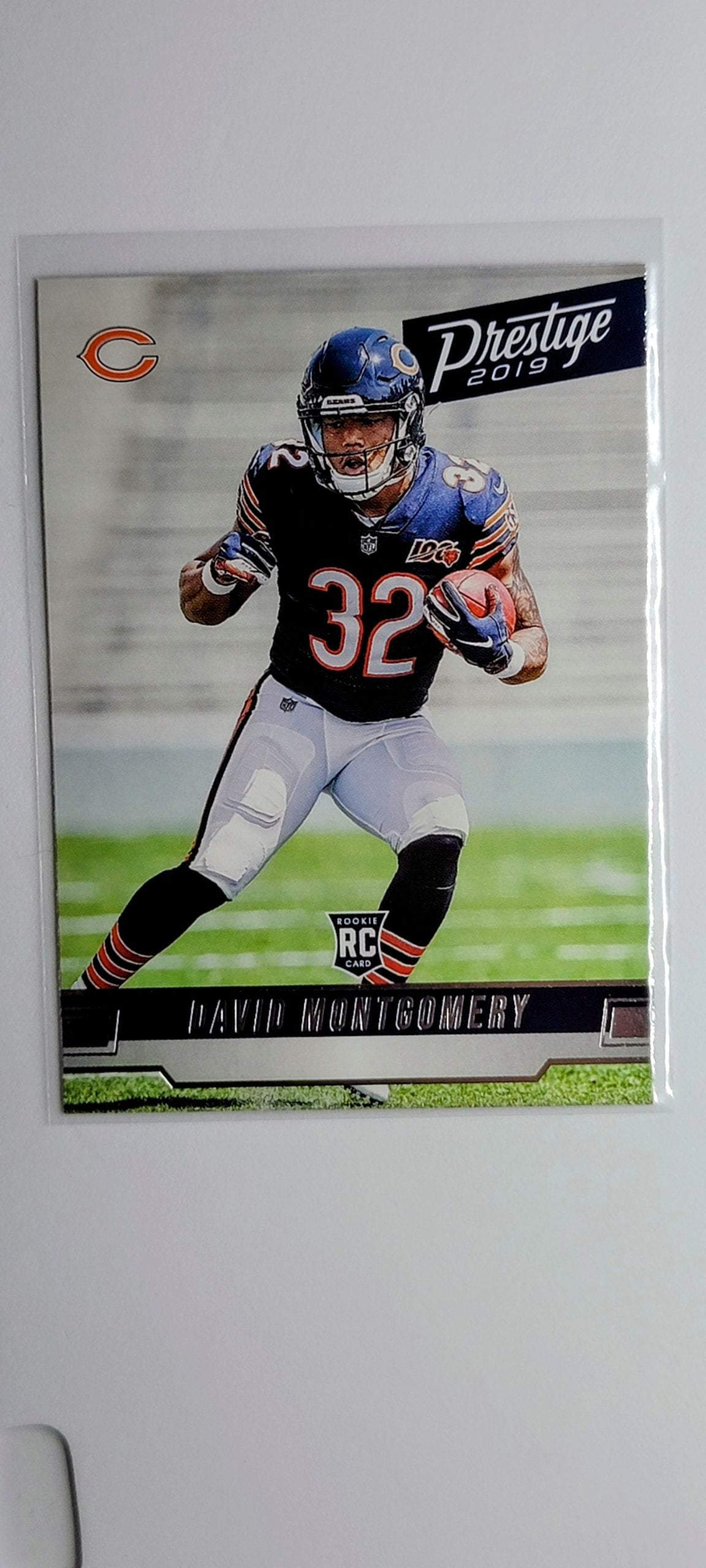 2019 Panini Prestige David
  Montgomery   RC Chicago Bears Football
  Card  TH1CB simple Xclusive Collectibles   