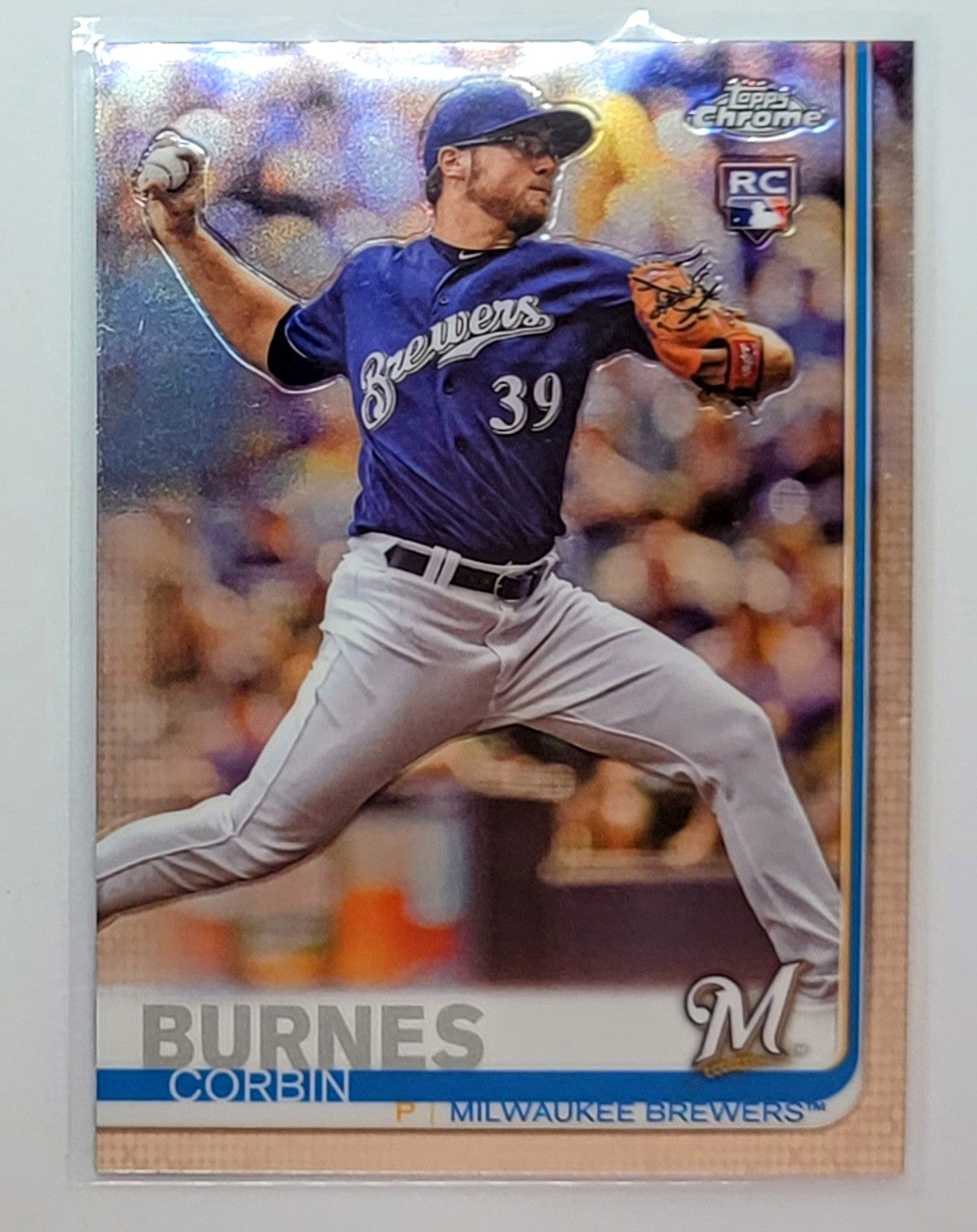 2019 Topps Chrome Corbin
  Burnes Refractor  Milwaukee Brewers
  Baseball Card  TH1CB simple Xclusive Collectibles   